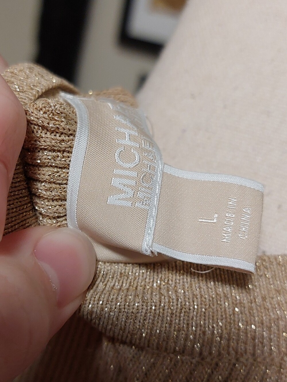 Gold Ribbed Crop Tank - Picture 5 of 5